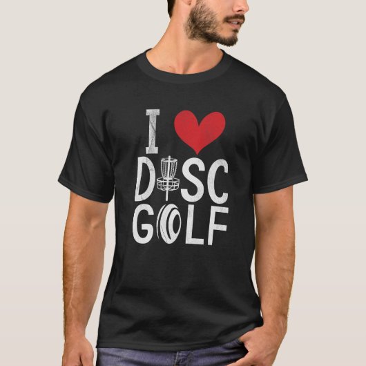Frisbee Golf I Love Disk Golf T-shirt (Voorkant)