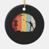 Frisbee Golf Retro Keramisch Ornament (Voorkant)