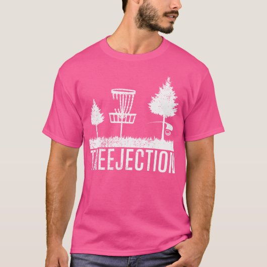 Frisbee Golf Treejection Funny Disk Golf T-shirt (Voorkant)