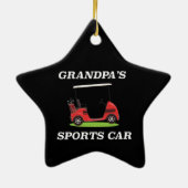 Frisbee Golf Ugly KerstSweater Keramisch Ornament (Achterkant)