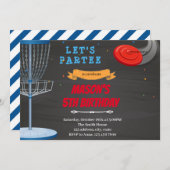 Frisbee Golf-uitnodiging Kaart (Voorkant / Achterkant)