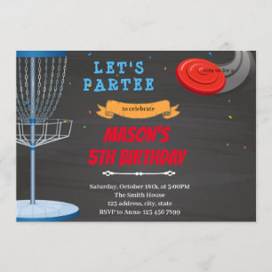 Frisbee Golf-uitnodiging Kaart