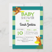 Frisbee Jungle Baby Shower Uitnodiging (Voorkant)