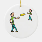 Frisbee Keramisch Ornament (Achterkant)