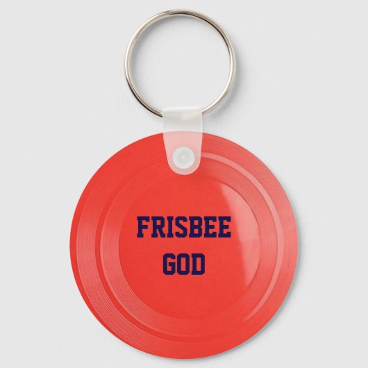 Frisbee look - Aangepaste Sleutelhanger (Voorkant)