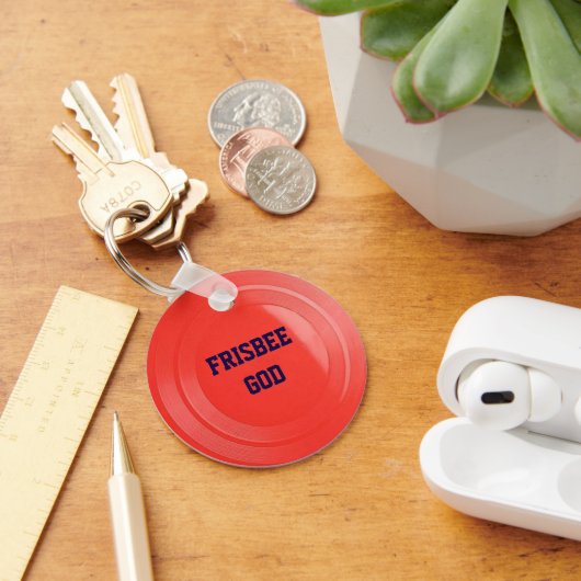 Frisbee look - Aangepaste Sleutelhanger (Bureau)