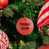 Frisbee Lover Personalized Ornament