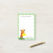 Frisbee Oerwoud Giraffe gepersonaliseerd Post-it® Notes (Op bureau)