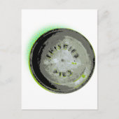 Frisbee Pie Tin Earth Colors Briefkaart (Voorkant)