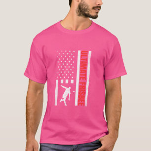 Frisbee Player US Flag Proud Ultimate Fris T-shirt