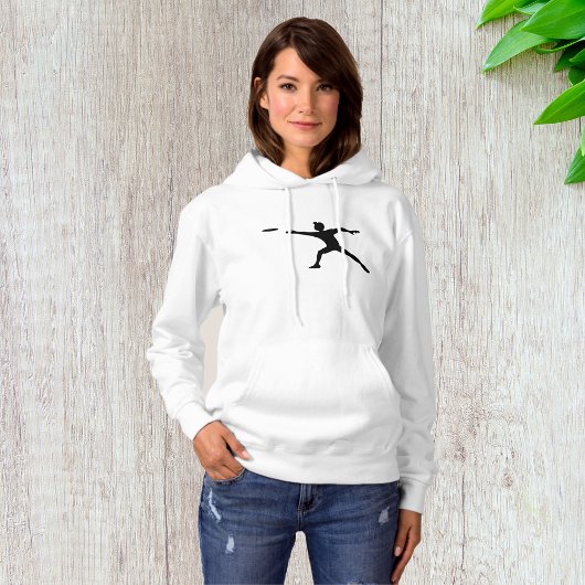Frisbee Silhouette Dames Hoodie