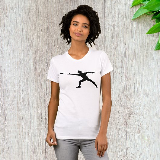 Frisbee Silhouette Vrouwen T-shirt