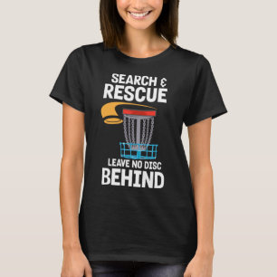 Frisbee Speler Golfer I Disc Golf Zoeken en Rescu T-shirt