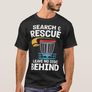 Frisbee Speler Golfer I Disc Golf Zoeken en Rescu T-shirt