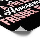 Frisbee Speler Ultimate Frisbee Disc Golf Oma  Poster (Hoek)