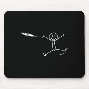 Frisbee Stickman Disc Golf Grappige Ultimate Frisb Muismat
