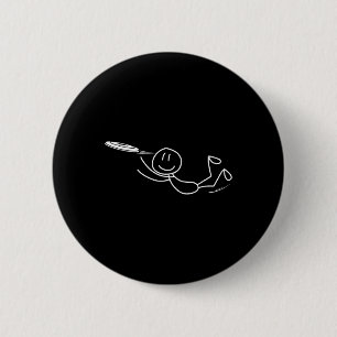 Frisbee Stickman Disc Golf Grappige Ultimate Frisb Ronde Button 5,7 Cm