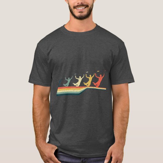 Frisbee Vintage Retro Frisbee T-shirt (Voorkant)