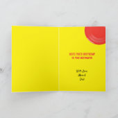 Frisbee voeg Jouw naam en Jaar Birthday toe Kaart (Binnen)