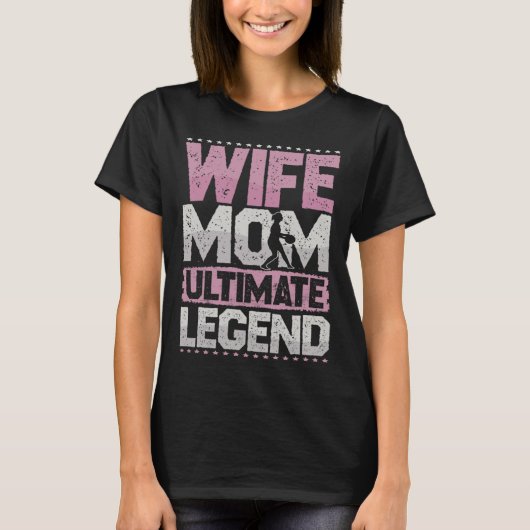 frisbee vrouw mam ultieme legende ultieme dames t-shirt (Voorkant)