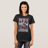 frisbee vrouw mam ultieme legende ultieme dames t-shirt (Voorkant volledig)