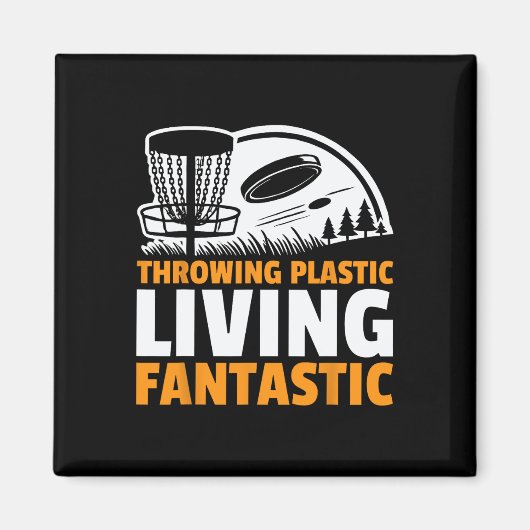 Frisbee Werpen Plastic Leven Fantastische Disc Gol Magneet (Voorkant)