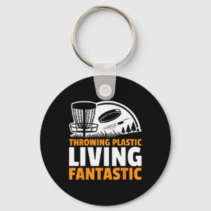 Frisbee Werpen Plastic Leven Fantastische Discgolf Sleutelhanger