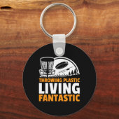 Frisbee Werpen Plastic Leven Fantastische Discgolf Sleutelhanger (Voorkant)
