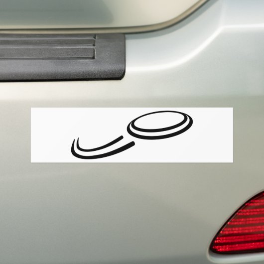 Frisbees Bumpersticker (Op auto)