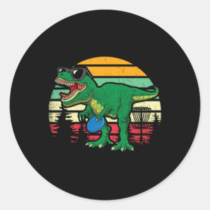 Frisbees Dino Schattige T Rex Dinosaur Kinderen Jo Ronde Sticker