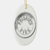 Frisbie Pie Tin keramische ornament (Rechts)