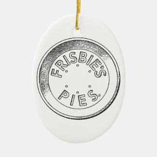 Frisbie Pie Tin keramische ornament