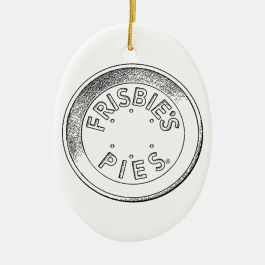 Frisbie Pie Tin keramische ornament (Voorkant)