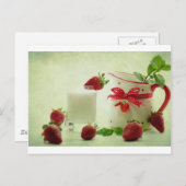 Frische Erdbeeren im Landhausstil Briefkaart (Voorkant / Achterkant)