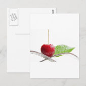 Frische rote Kirschen Gourmet Zauber Briefkaart (Voorkant / Achterkant)