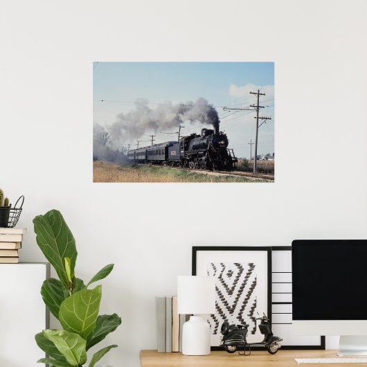 Frisco 2-10-0, No. 1630, Illinois Railroad Museum, Poster (Thuiskantoor)