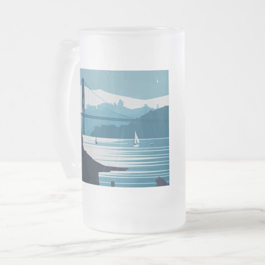 FRISCO BAY #1 MATGLAS BIERPUL (Voorkant links)