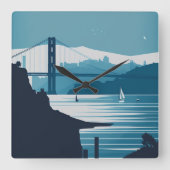 FRISCO BAY #1 VIERKANTE KLOK (Voorkant)