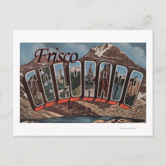 Frisco, Colorado - grote letterscènes Briefkaart (Voorkant)