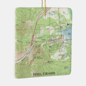 Frisco Colorado Topo Map Keramisch Ornament (Rechts)