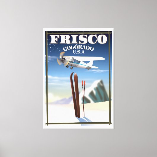 Frisco Colorado USA reisposter Canvas Afdruk (Voorkant)