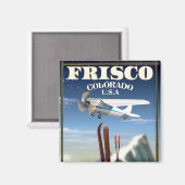 Frisco Colorado USA reisposter Magneet (Voorkant / Achterkant)