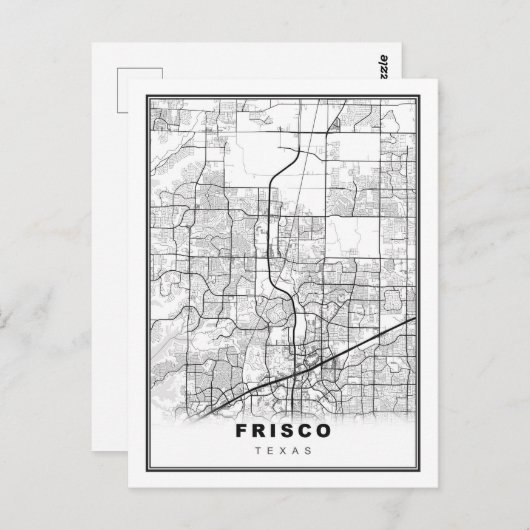 Frisco Map Briefkaart (Voorkant / Achterkant)