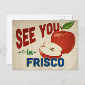 Frisco Texas Apple - Vintage Travel Briefkaart (Voorkant / Achterkant)