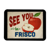 Frisco Texas Apple - Vintage Travel Magneet (Horizontaal)