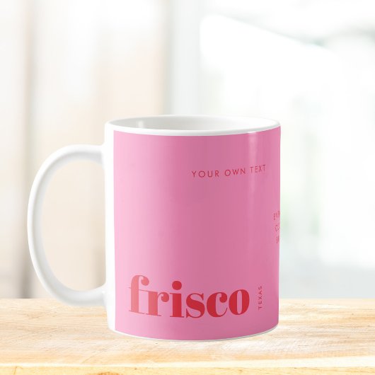 Frisco Texas roze modern Koffiemok