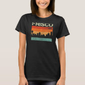 Frisco Texas Town Skyline T-shirt (Voorkant)