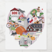 Frisco Texas Wijn Wijn Etiket (Enkel label)