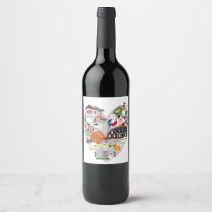 Frisco Texas Wine Wijn Etiket