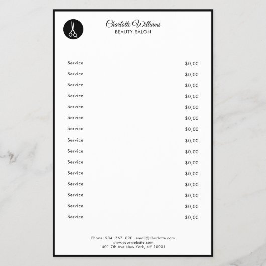 Friseur Flyer (Voorkant)